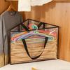 Hanger Storage Holder Large Capacity Triangle Organizer Bag with Handles for Household Closet Organization