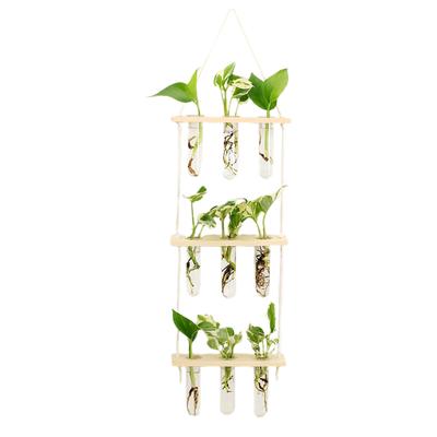 Estação de Propagação para Pendurar na Parede Suporte de Plantas em Camadas Vasos de Flores Decoração de Parede para Casa Escritório