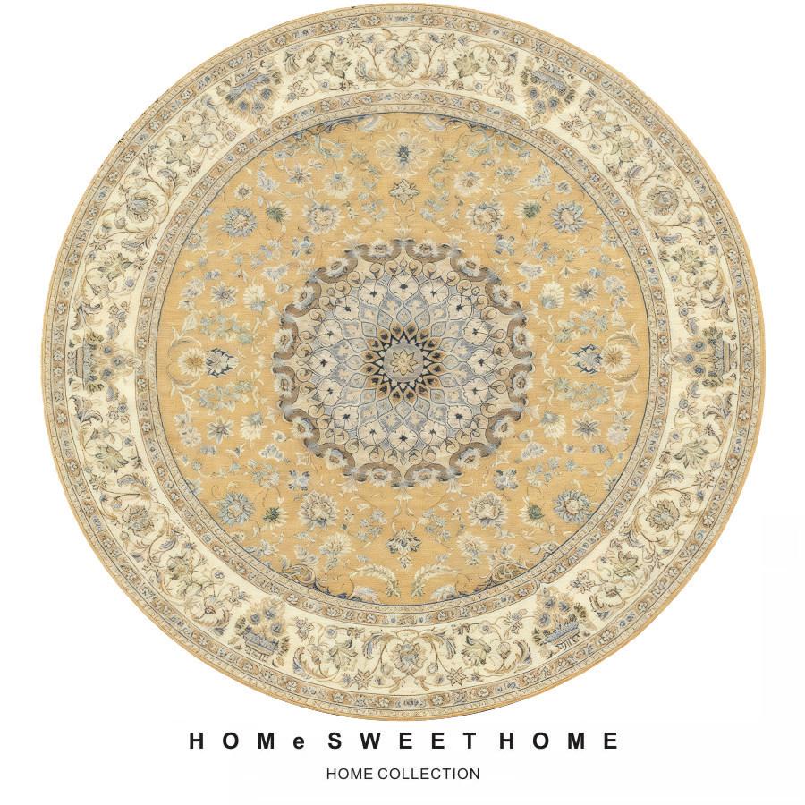 Persian Ethnic Style Round Living Room Carpet Water Absorption NonSlip Cold Blanket DirtResistant And Easy To Take Care Of Carpet Crystal Velvet