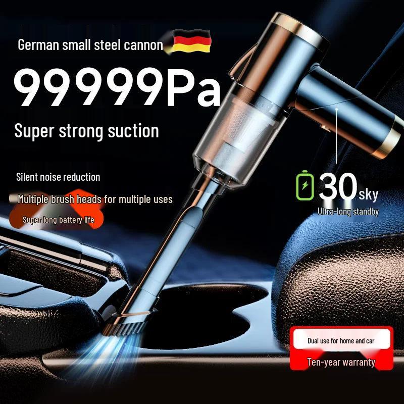 High Suction Dual-Use Mini Handheld Vacuum for Cars and Homes