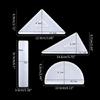 Ruler Resin Silicone Molds Math Tool Geometry Casting Mould Set for Students