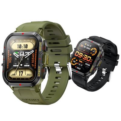 Relógio Inteligente Outdoor Rainbuvvy T21 Modo Duplo 1,96 polegadas HD 240x282 BT5.2 Chamada Bluetooth 280mAh IP67 À Prova d'Água Pulseira Inteligente Robusta Android