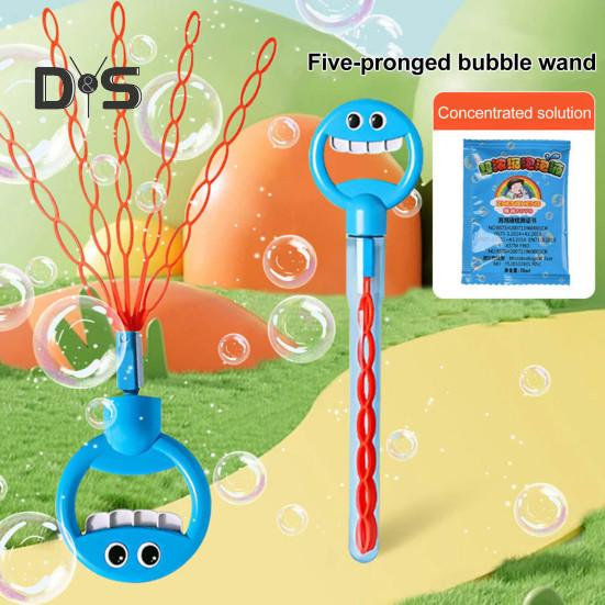 32-Hole Bubble Wand with Concentrate Packs Fun Outdoor Toy Bubble Blowing Machine Toy for Kids Adults