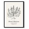 RINTO Henri Matisse Art Panel Abstract Painting Poster Interior Stylish Shrub Line Monochrome Modern Framed Stand