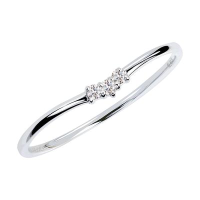 Ring Ring Diamant V-Linie Typ pt950 Platin 13 [Lara Christie] Damen 0,03 ct Nein. lr71-0006-pt-v-13