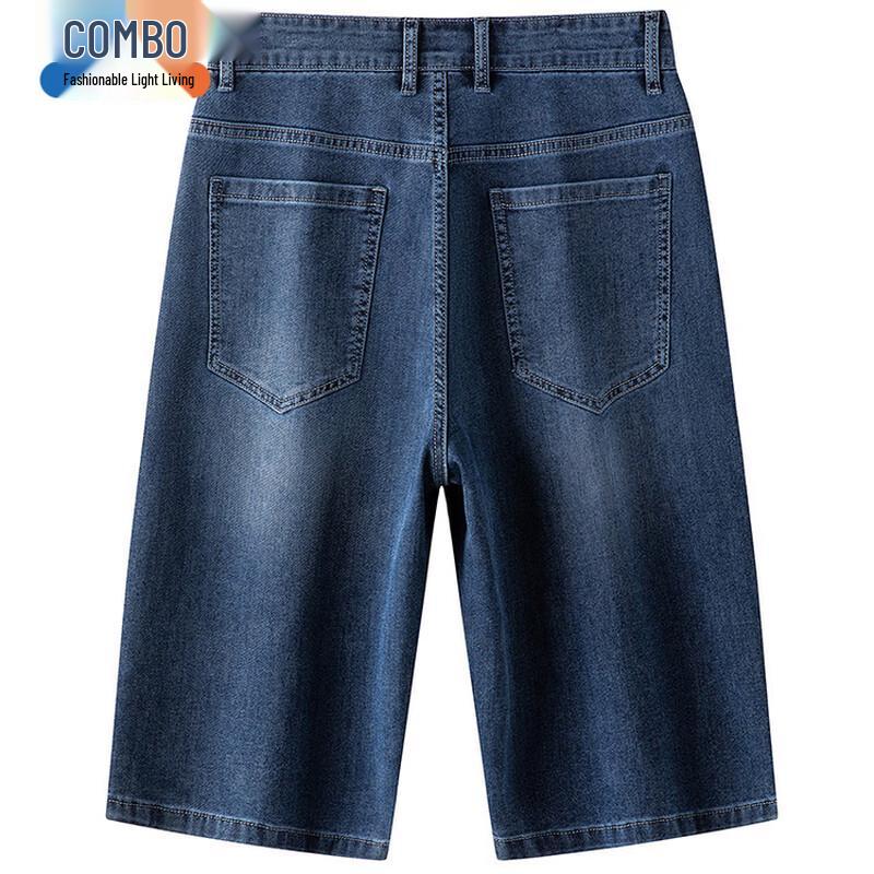 Men s Summer Straight Fit Denim Shorts 33