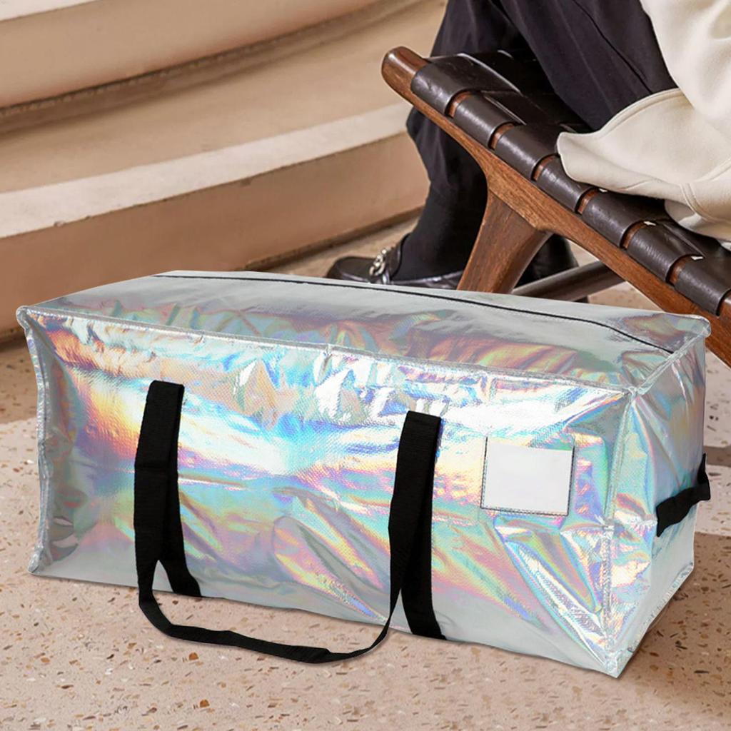 Large Capacity Moving and Storage Bag Dust and Moisture Proof Durable Plastic with Shoulder Strap Portable Travel Luggage Bag