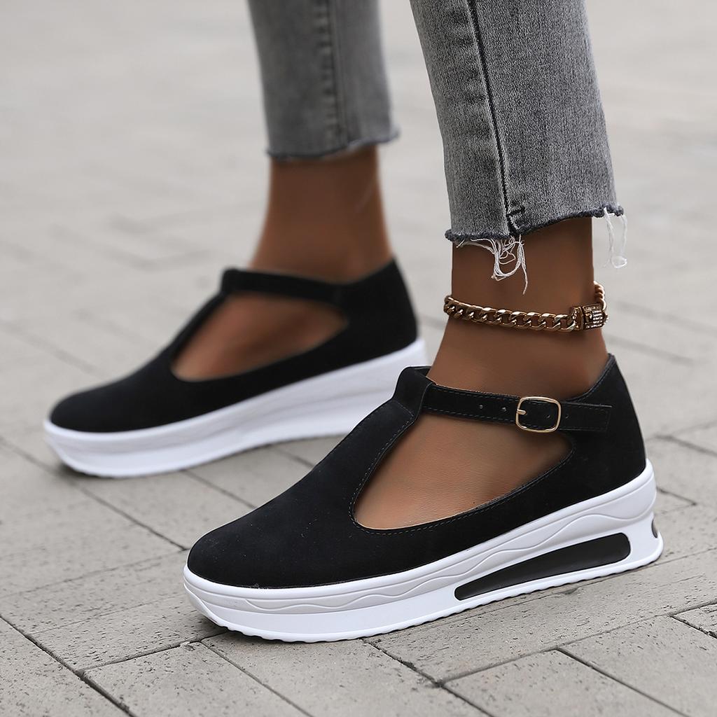 Large Size Summer New European and American Round Head Rocking Bottom Sports Style Platform Sandals Single Shoes