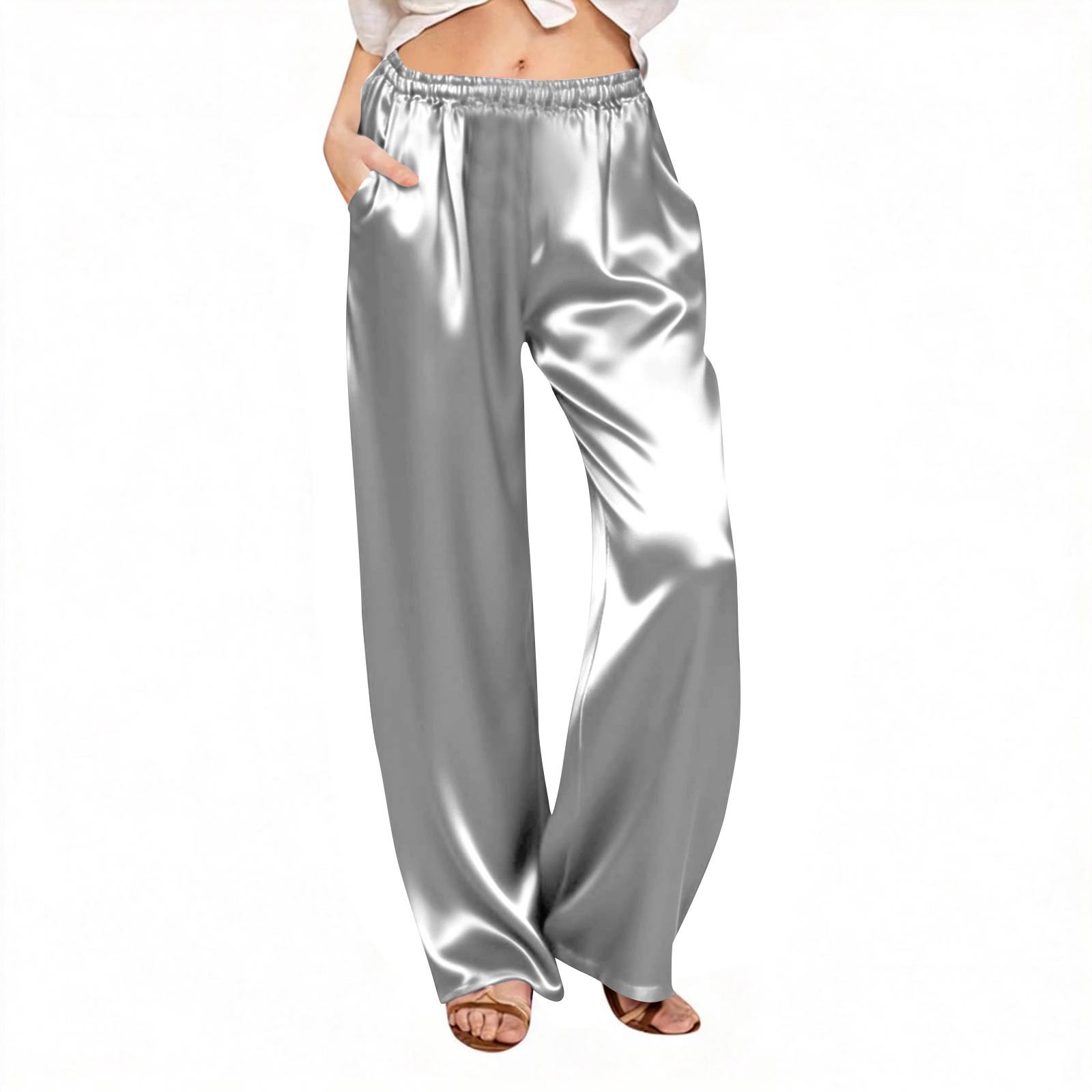 Женские повседневные брюки прямого кроя, цветные, повседневные длинные брюки S