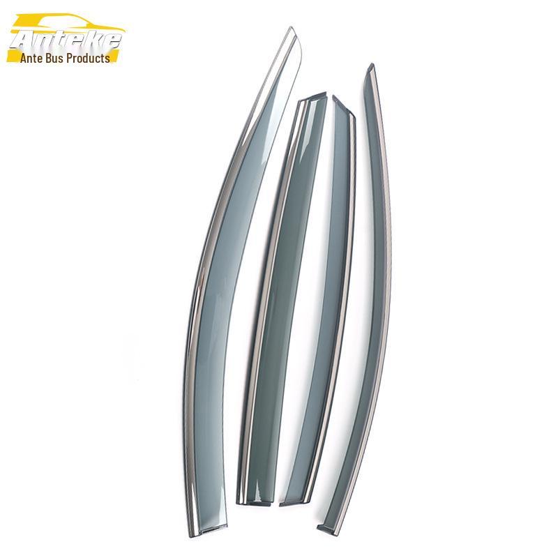 Chevrolet Malibu XL 2016 Rain Guards - 3D Stainless Steel Visor Trim