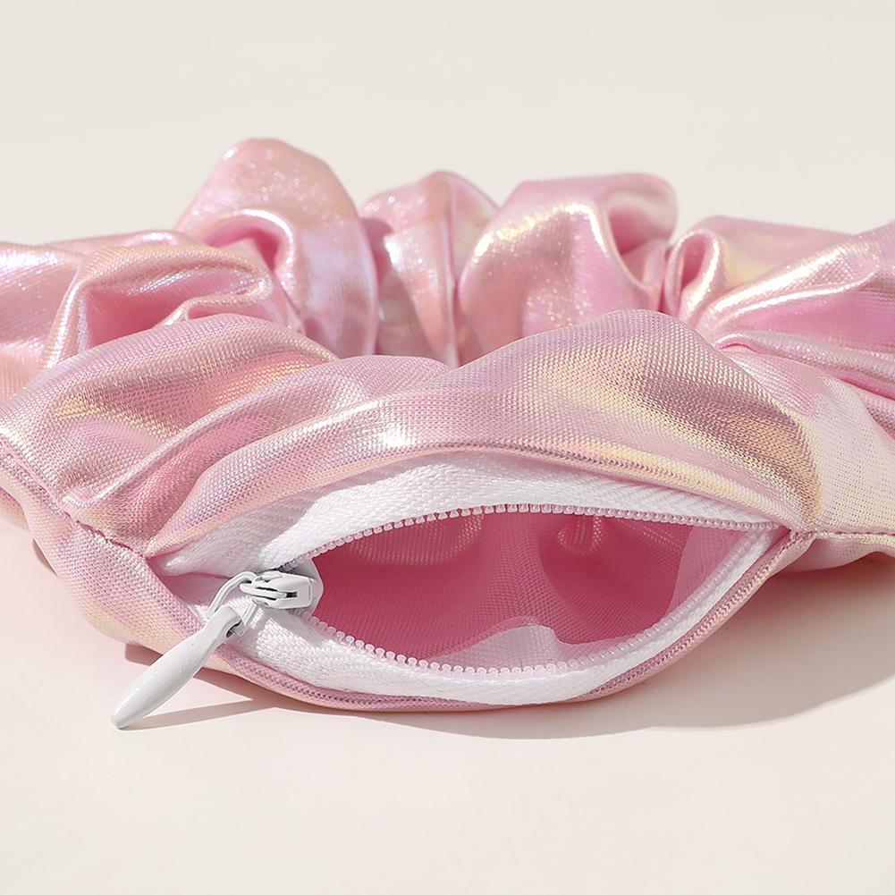 Hair elastic with zipper