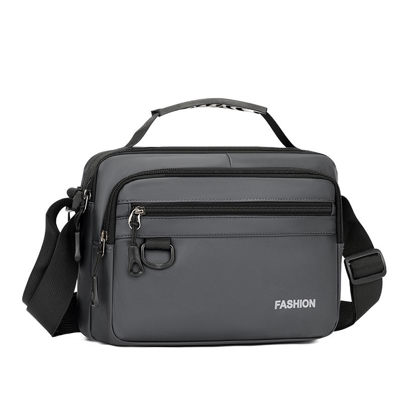 Business Handbag Men's Shoulder Bag Large Capacity Multi-Layer Crossbody Bag