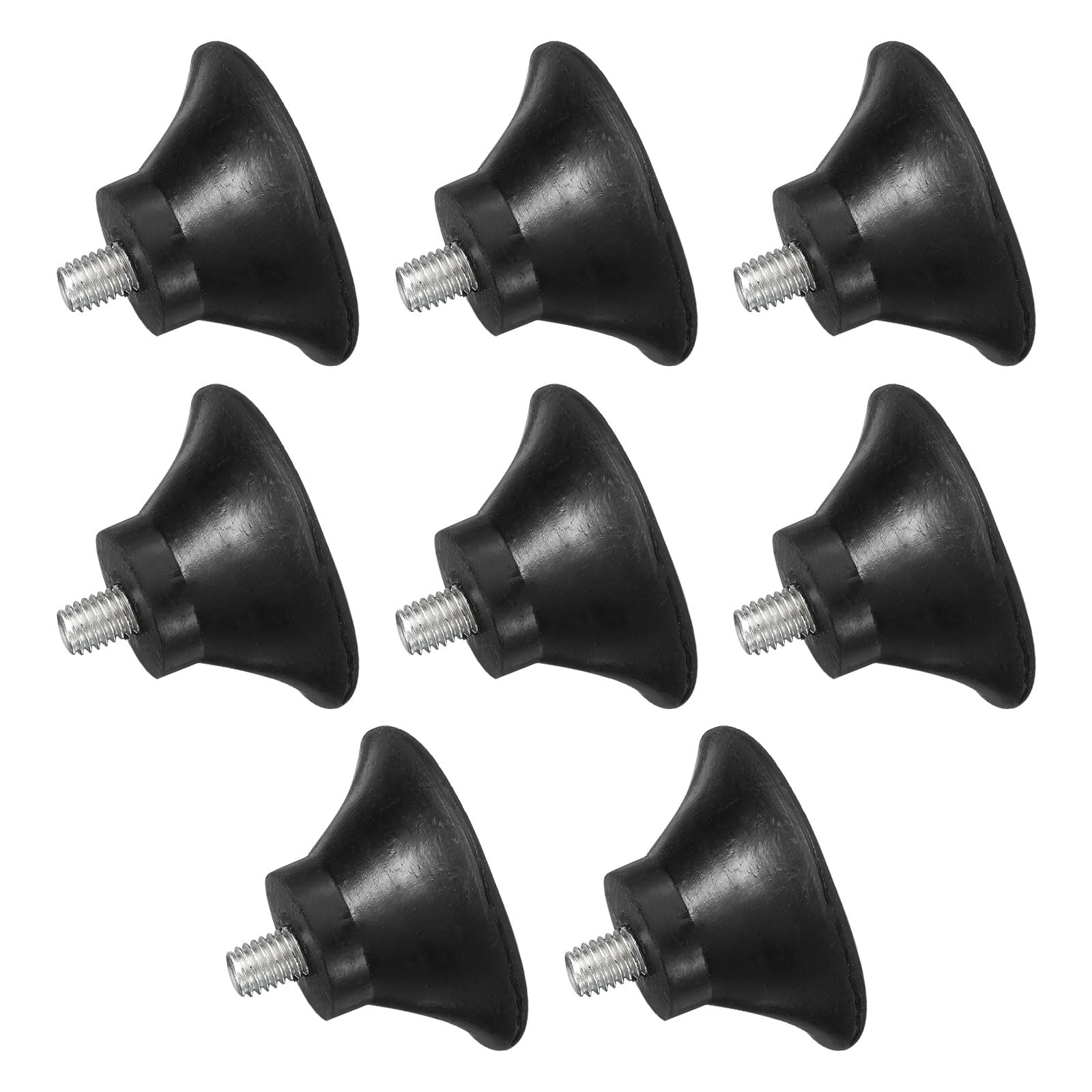 

uxcell 8-Piece Thread Adjustable Leveling Feet, 1.97 x 0.98 Rubber Furniture Feet with M8 x 10mm Studs, Table Chair Feet Floor Protector, Black