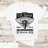 Cicadas Reunion Tour T Shirt Cicadapocolypse 2024 Attack Cicada Invasion Live Concert Vintage Stylish Breathable Soft
