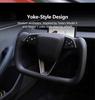 Mango Para Tesla Model 3 Highland 2026 Volante Yugo Alcantara/Cuero Nappa Modelo de Carreras de Coches 3 Highland 2024 2025