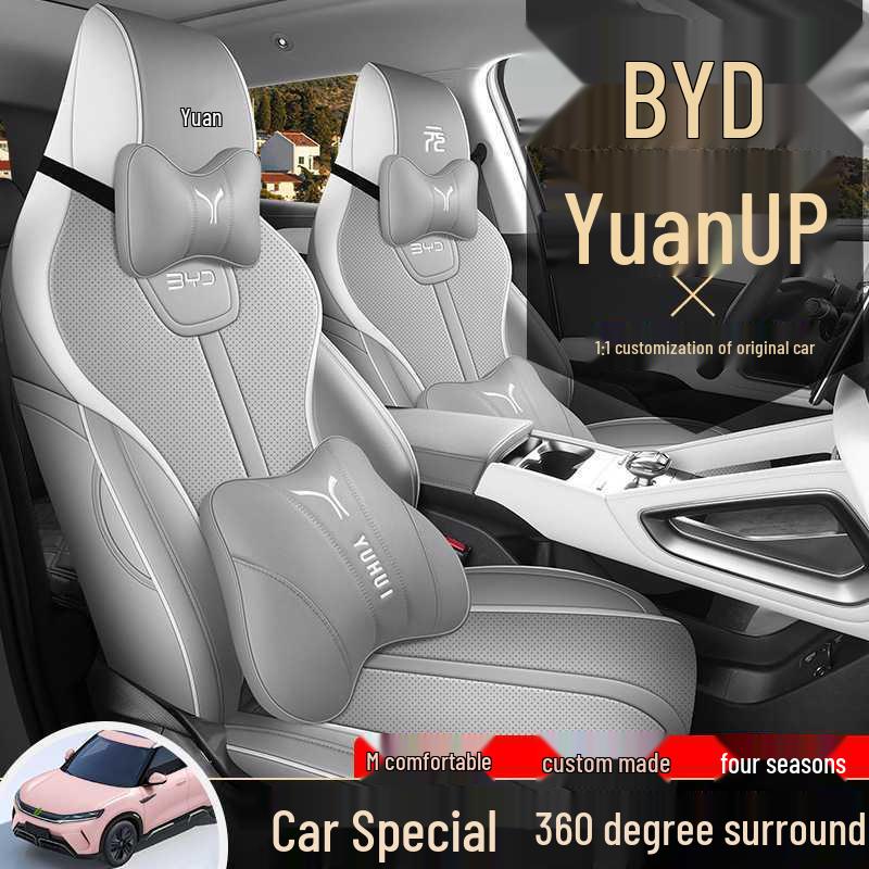 BYD Yuan UP Leather All-Season Car Seat Covers for Five-Seater Models