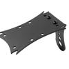 Motorcycle Retro Side Mount License Plate Holder Bracket - Aluminum Alloy, Universal Fit (22*13*6cm) (Black)