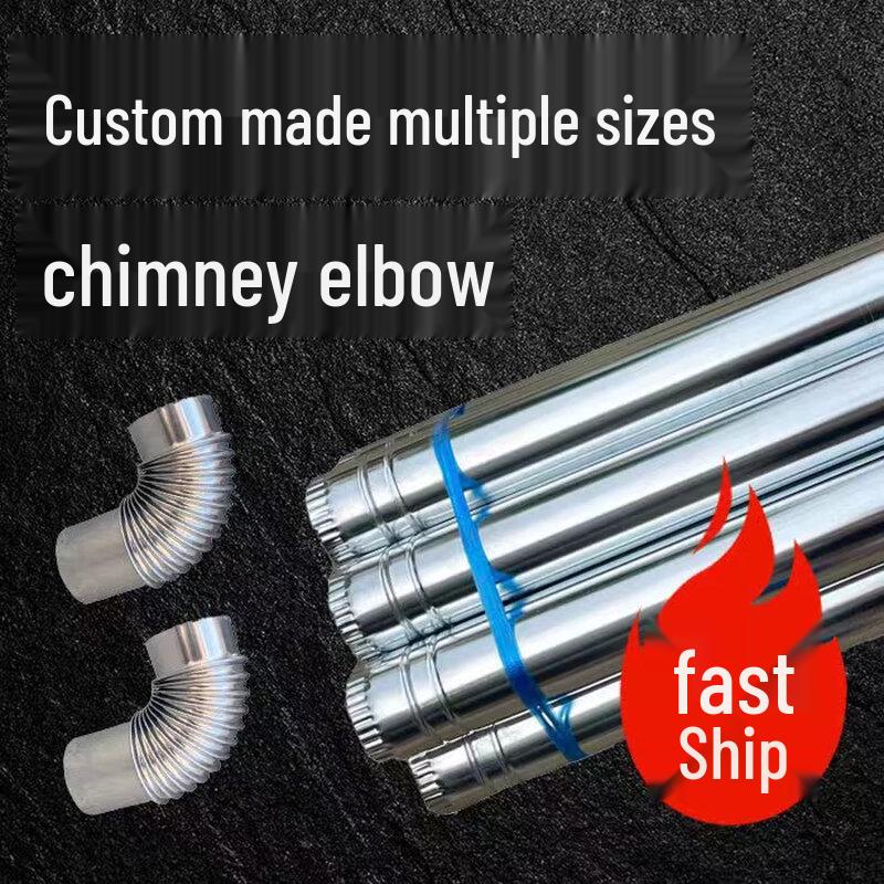 Heavy-Duty Stainless Steel Chimney Flue Pipe Kit