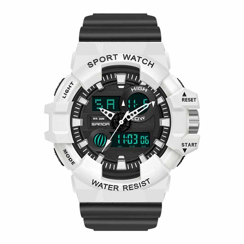 Men's Waterproof Luminous Running Alarm Clock Watch