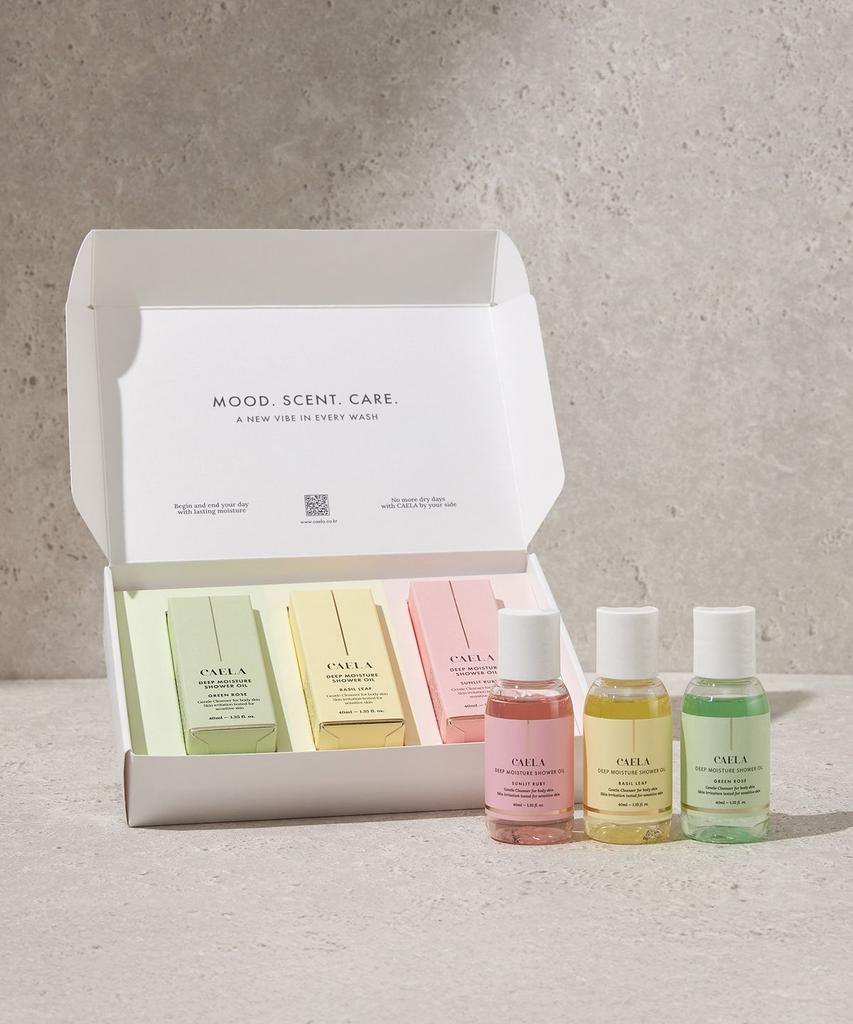 Body Wash Discovery 3-Piece Set (40ml X3) Green Rose · Basil Leaf · Sunlit Ruby