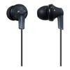 Panasonic In-Ear Earbud Ergo-Fit Headphone Black RP-HJE120-K