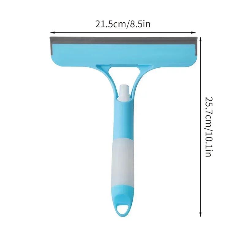 

3-In-1 Car Glass Cleaning Wiper with Spray Bottle -Car Door,Window,and Windshield Cleaner Squeegee for Car and Home Washing Tool синий