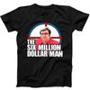 180GSM Pure Cotton The Six Million Dollar Man 70s Sci Fi Tv Graphic T Shirt Soft Knit Nostalgic Casual Retro Tee
