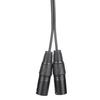 Microphone Cable 3.5mm Connector To Dual XLR Male Adapter Interconnect Patch Cord