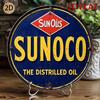 8x8 Inch Retro Metal Tin Sign - Vintage Gas Station Wall Decor for Home Bar Garage Man Cave