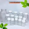 30, 100, 250 ml transparente PET-Weithalskapselflasche mit versiegeltem Deckel