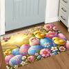 1Pcs Spring Egg  Print Waterproof Non-Slip Thick Cushioned Kitchen Mat Heavy Duty Comfort Standing Mat for Kitchen Bathroom