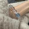 Wristband Crystal Beads Bracelet Hand Jewelry Vintage Beaded Bracelet Clear Crystal Bracelet  Gift