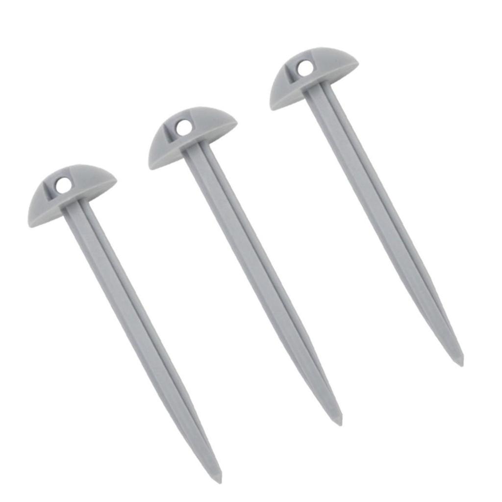 Children's Camping Mushroom-Head Tent Pegs - Small Plastic Ground Stakes