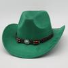 Cappello Western da Cowboy Transfrontaliero Vendita all'Ingrosso Calda Stile Etnico Cappello a Cilindro Tibetano Prateria Ciclismo Vacanza Parasole Cappello Protezione Solare