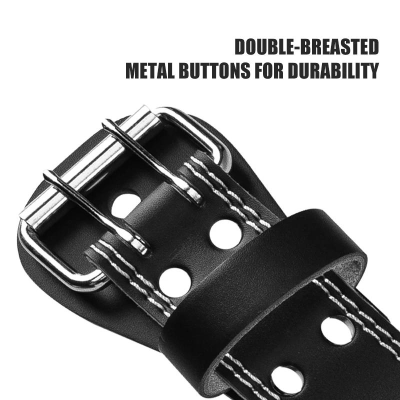 Pu Leather Waist Support Belt for Weightlifting Fitness Deep Squat Hard Pull Training Professional Sports Safety Equipment