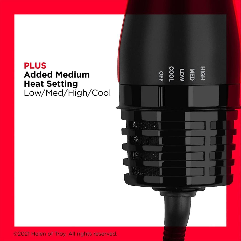 REVLON Blow Brush Dryer Tourmaline Ionic RVDR5298JPBLK