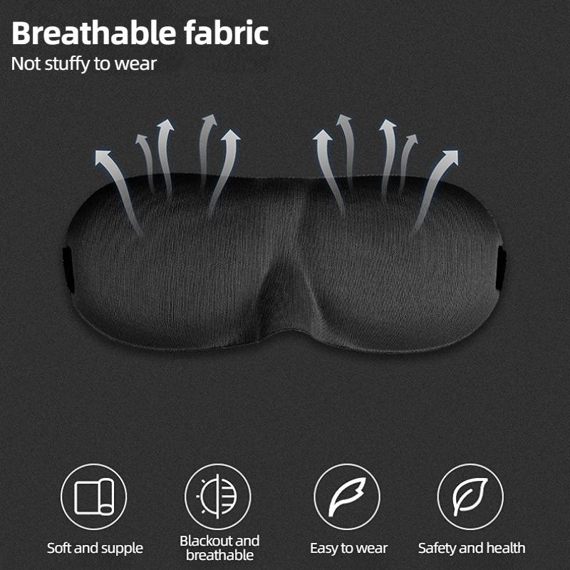 Eye Mask for Sleeping 3D Contoured Cup Blindfold Concave Molded Night Sleep Face Masks Fatigue-Relieving Light-Blocking Eye Mask