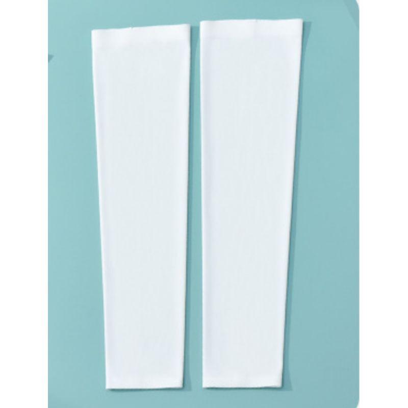 

UPF50 + Light and Cool Japanese Sun Protection UV Protection Oversleeve for Women Outdoor Cycling Arm Guard Tattoo Cover Oversleeve White No Thumb Buckle One size