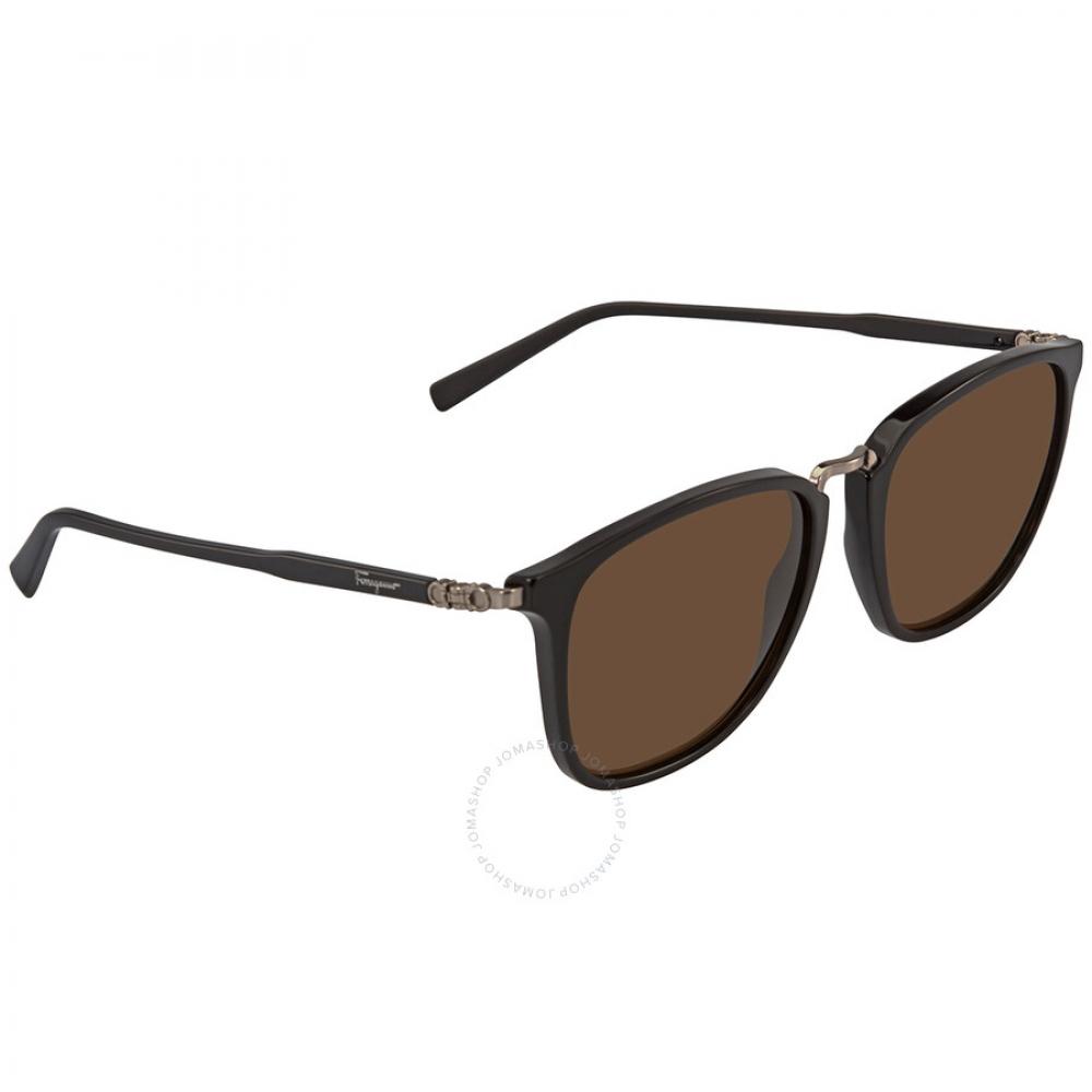 Salvatore Ferragamo Braune Eckige Herren Sonnenbrille Sf910S 001 54