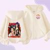 Katseye Children Cardigan Coat Girls Baby Sweet Hooded Zipper Jacket Fashion Kid Sweatshirt Cute Clothes Top Anime Birthday Gift