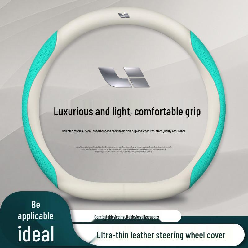 Ideal ONE/L7/L8/L9 Genuine Leather Steering Wheel Cover, Ultra-Thin, All-Season Fit