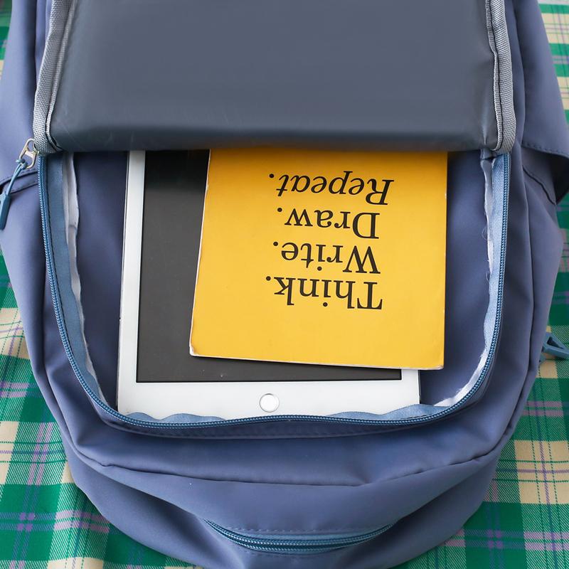 Four-Piece Backpack Set Junior High School Student Schoolbag Women Campus Backpack Large Capacity Backpack