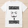 V For Vendetta T Shirt Anonymous Mask Government Funny Gift Tee T Shirt 159