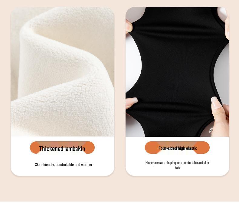 No Embarrassment Women's Fleece-Lined Slimming Yoga Pants - Plus Size, Autumn/Winter Thickened Leggings