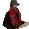 Tonglu scarf new 2025 christmas red winter women's plaid imitation cashmere scarf style versatile shawl scarf