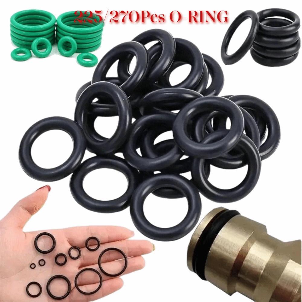 225PCS/27PCS Assorted Sealing Rings Rubber O-Ring Set Automotive Air Conditioning