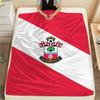 Southampton FC2 Flannel Blanket, High Quality Comfortable for All Seasons, Home Decor, Warmth and Comfort