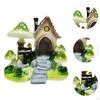 Cartoon House Decoration Collectible Sculpture for Office and Living Space