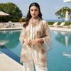 Breathable Sheer Shawl Lightweight Mesh Stole Neck Wrap Floral Headwrap  Daily Outfit