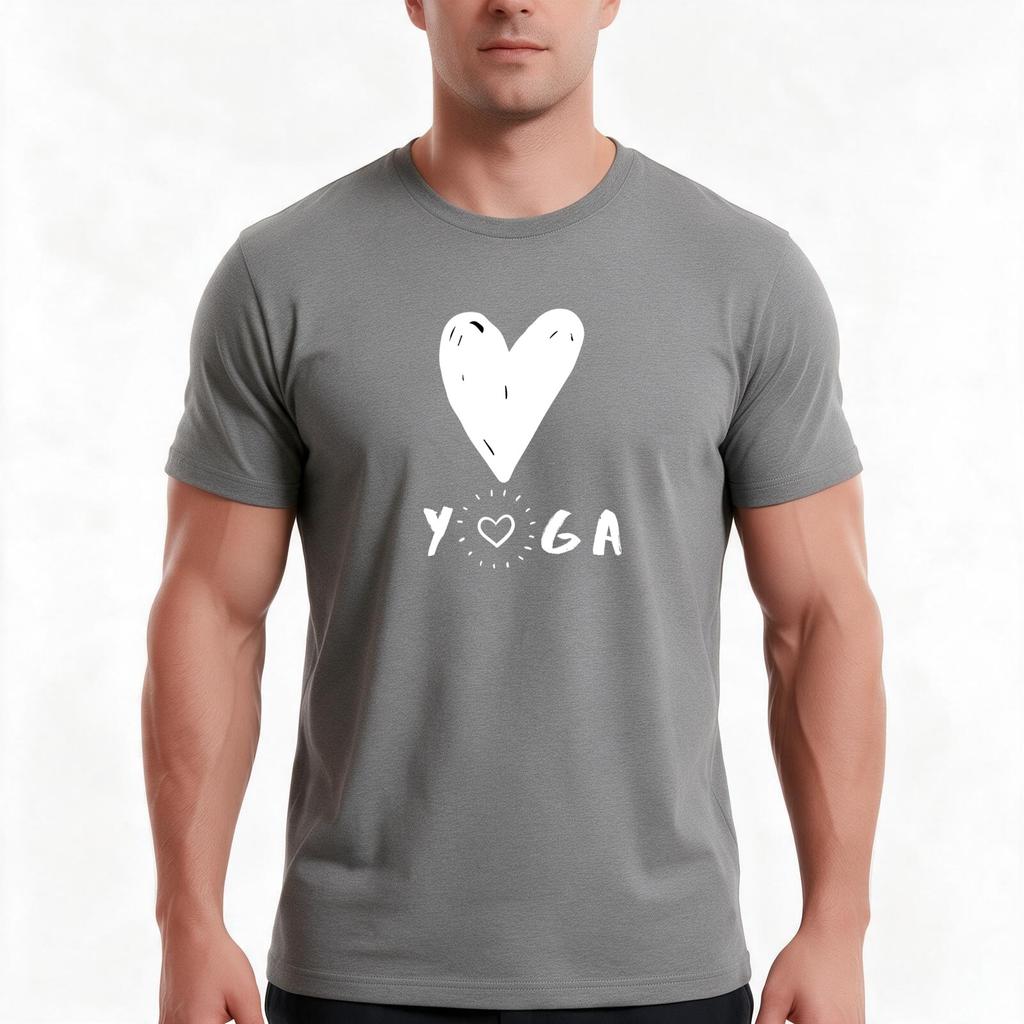 Love Yoga Tshirt Summer Casual Cotton Tee Oversized Streetwear Tops Vintage Graphic Print Loose Fit Short Sleeve